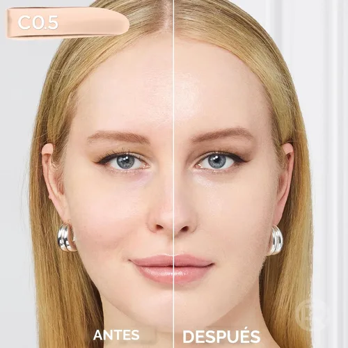 Vista 5 de L'Oreal Paris True Match - Base líquida supermezclable, maquillaje de base líquida de cobertura media, C0.5, ligero, 1 onza líquida