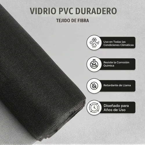 Vista 4 de Malla de malla para ventana, reparación de pantallas para puerta, mascota, negro, 36 pulgadas x 100 pies