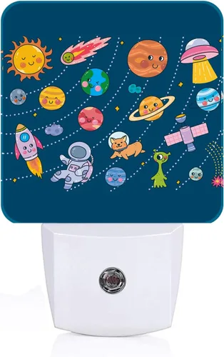Vista 13 de Luz nocturna de varios hongos, enchufa a la pared con sensores de luz del atardecer al amanecer, luces nocturnas cálidas para dormitorio, baño