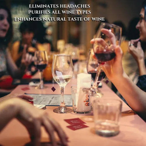 Vista 6 de Filtro de vino purificador de histamina de sulfito: removedor de filtros de vino, histaminas sulfito, alivia dolores de cabeza y previene