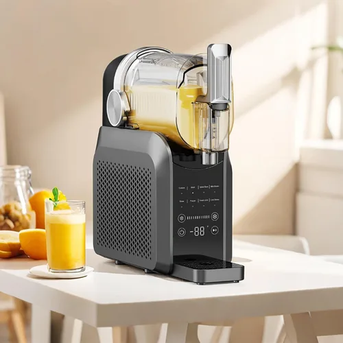 Vista 7 de Máquina de granizado profesional de 15 minutos para el hogar, máquina de bebidas congeladas de 68 onzas con 6 programas preestablecidos, no necesita