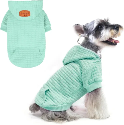 Vista 97 de BEAUTYZOO - Sudadera con capucha para perros con agujero para correa y bolsillo, suéteres para perros pequeños, medianos y grandes, niños y niñas