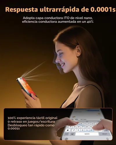 Vista 8 de UNBREAKcable Protector de pantalla para iPhone 15, caja de instalación rápida, paquete de 3 unidades de vidrio templado inastillable [dureza 9H]