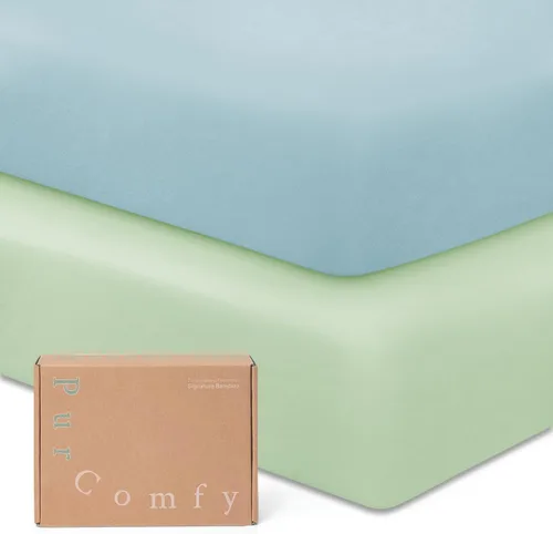 Vista 18 de Graco Pack N Play Sheets - Sábanas de viscosa prémium para cuna, bolsillo profundo de 5 pulgadas, paquete de 2 sábanas neutrales para niños y niñas