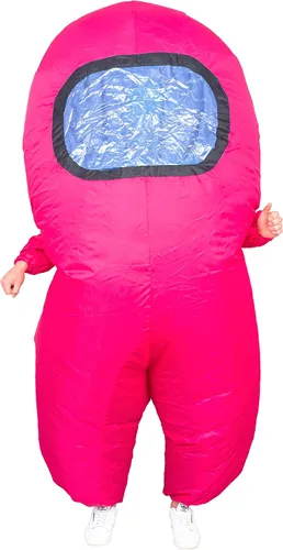 Vista 4 de Crew Mate Astronauta Among Space Disfraz de Halloween Inflable Chub Suit