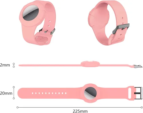 Vista 5 de SWOXINGO Airtag Wristband KidsAirtag Bracelet for Kids Toddler Baby Children EldersAirtag Watch Band Compatible with AirTag 2021