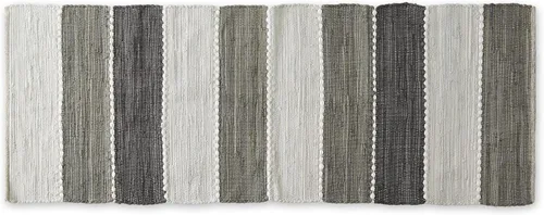 Vista 7 de DII Colección Chindi Rug Collection, reversible, hilo reciclado, teñido a mano, 2 pies 3 pulgadas x 6 pies, jadeíta