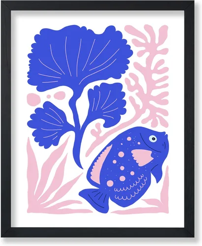 Vista 49 de Poster Master Fish Poster - Retro Aquatic Print - Marine Life Art - Groovy Fish Design - Abstract Artwork - Chic Boho Decor - Sea Design - Ocean or