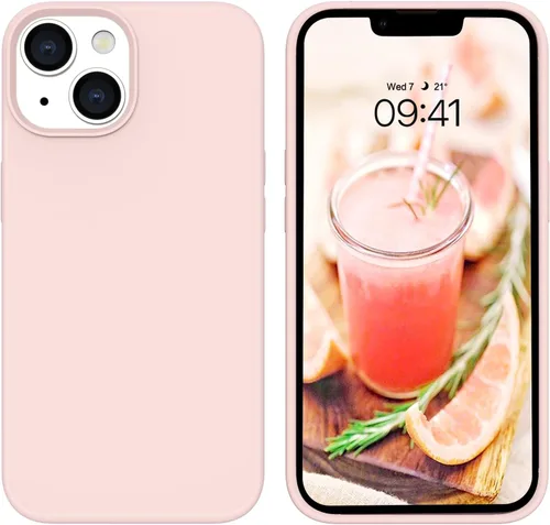 Vista 8 de BENTOBEN Funda compatible con iPhone 14, silicona suave, goma de gel, forro de microfibra, parte trasera dura, a prueba de golpes, funda protectora