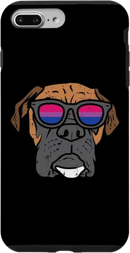 Vista 9 de Funda para iPhone 14 Boxer Dog LGBTQ Bisexual Flag Gay Pride Ally Bi Dog Lover