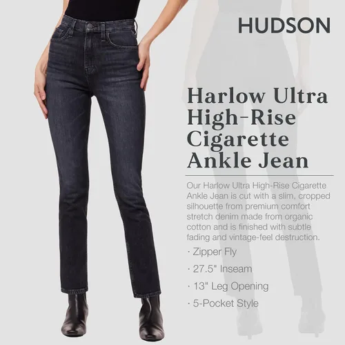 Vista 3 de HUDSON Harlow - Tobillo de cigarrillo de tiro alto para mujer