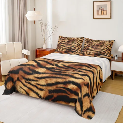Vista 24 de Western Cowboy - Juego de sábanas para niños, tamaño individual, juego de ropa de cama rústica de herraduras, cactus y herraduras, decoración