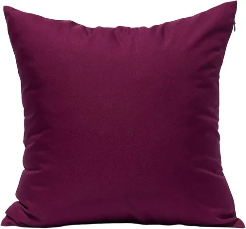 Vista 22 de TangDepot Fundas de almohada sólidas de seda sintética duradera, fundas de almohada cuadradas decorativas, fundas de almohada para interiores y Azul