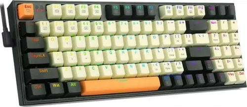 Vista 3 de Redragon - Teclado mecánico con cable para juegos con retroiluminación RGB, 94 teclas, edición de macros programable, teclado numérico