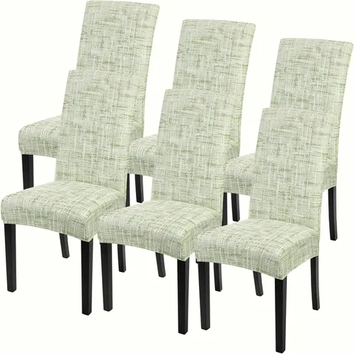Vista 44 de SearchI Juego de 2 fundas elásticas para sillas Parsons de comedor, fundas elásticas con estampado de elastano, extraíbles, lavables, fundas