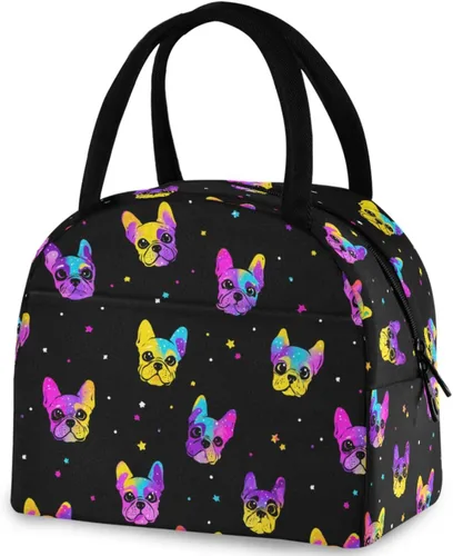Vista 28 de Bolsa de almuerzo reutilizable para mujer africana con bolsillo frontal con cierre de cremallera aislada, bolsa térmica para el trabajo, picnic