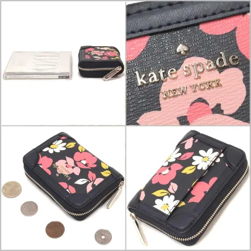 Vista 2 de Kate Spade New York Traveler - Estuche pequeño con cremallera, Azul Patchwork, S