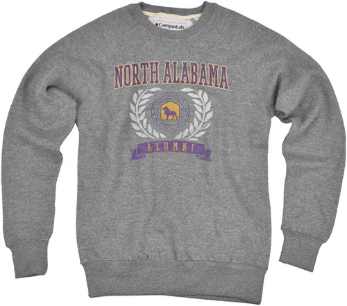 Vista 20 de Campus Lab Collegiate Classic Alumni Seal - Sudadera unisex con cuello redondo para adultos