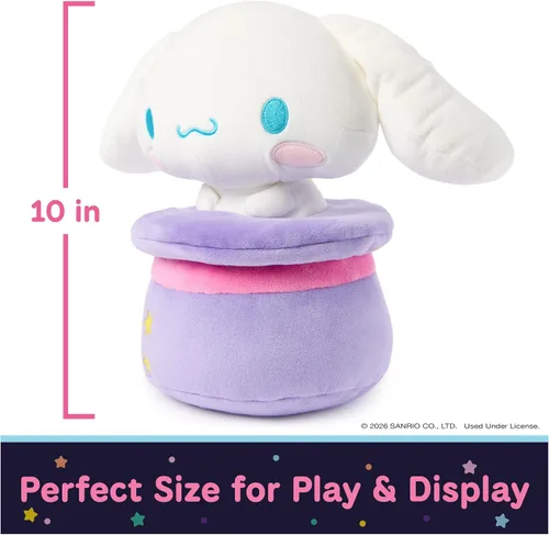 Vista 4 de GUND Sanrio Cinnamoroll in Magic Hat 10-Inch Circus Plush Toy for Ages 1+