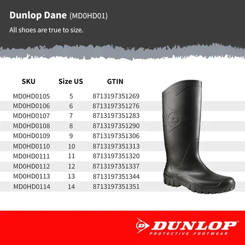 Vista 6 de Dunlop Botas de lluvia impermeables para hombre, color verde, talla 08 de EE. UU