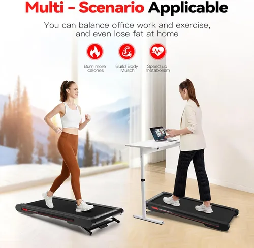 Vista 6 de Sperax Walking Treadmill Pad with APP, 3 in 1 Under Desk Treadmill, 400W Low Noise Walking Vibration Pad with Remote Control,Portable Treadmills for