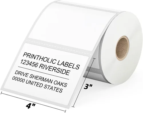 Vista 14 de Etiquetas térmicas de código de barras/SKU de 2 x 1 pulgada, 12 rollos - 1300/rollo, núcleo de 1 pulgada Fit for Rollo/Zebra Label Printers