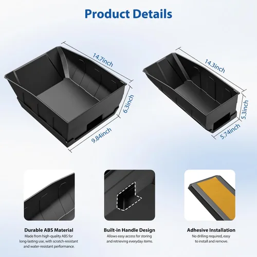 Vista 8 de DIAMOOKY Almacenamiento debajo del asiento trasero para Jeep Wrangler JL