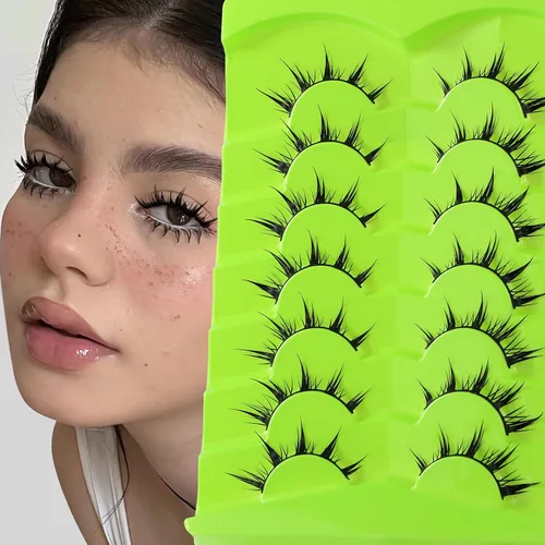 Vista 12 de Pestañas postizas de visón 3D, pestañas postizas naturales y finas, 0.59 pulgadas, pestañas largas y esponjosas, herramientas de maquillaje de ojos