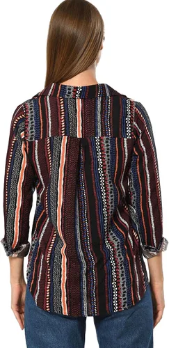 Vista 4 de Blusas para mujer, camisas casuales de manga larga con botones, XS-3XL