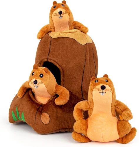 Vista 19 de Hollypet Juguete chirriante para perro, juguetes interactivos de felpa para perros pequeños y medianos y masticadores no agresivos, juguetes