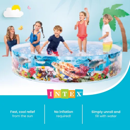 Vista 5 de Piscina Intex Deep Sea Blue SnapSet para niños