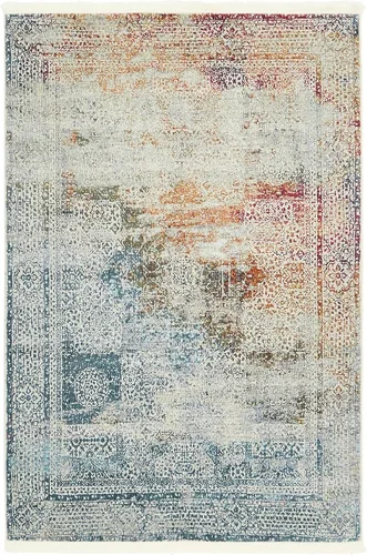 Vista 15 de Unique Loom Baracoa Collection Alfombra de área - Marimelena (2' 2" x 3' 1", Multi/ Gris)