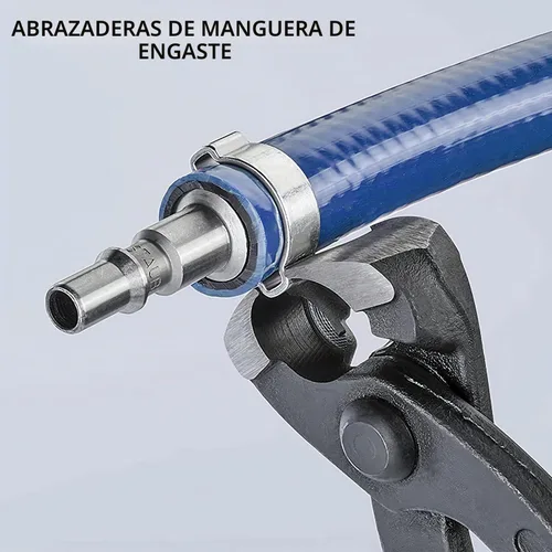 Vista 5 de AKIHISA Alicates de abrazadera de oreja de 9 pulgadas, herramienta engarzadora de acero cromo vanadio, extractor de clavos, herramienta de engarce