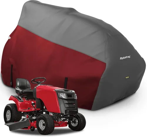 Vista 12 de Cubierta para Cortacésped de Montar, Tejido Impermeable de Grado Marino 420D - Ajuste Universal para John Deere, Cub Cadet, Craftsman, etc. Cubre