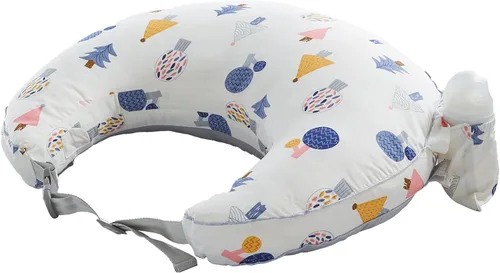 Vista 9 de Almohada de lactancia para lactancia materna y biberón, almohada de lactancia con correa ajustable en la cintura, almohada de alimentación
