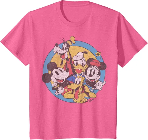Vista 12 de Disney Camiseta retro de Mickey and Friends Group Shot