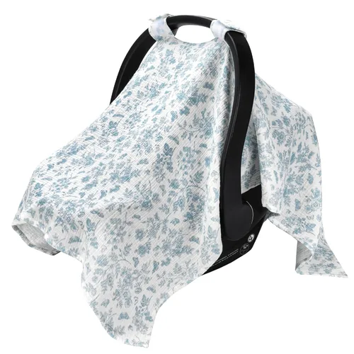 Vista 15 de Fundas de asiento de automóvil 100% muselina de algodón para bebés, funda universal para asiento de automóvil de bebé, cubierta de asiento