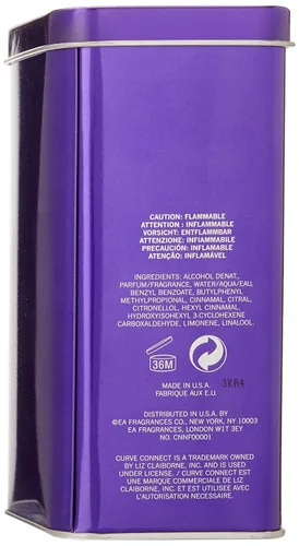 Vista 3 de Curve Connect Eau De Toilette - Perfume en espray para mujer, 3.4 onzas