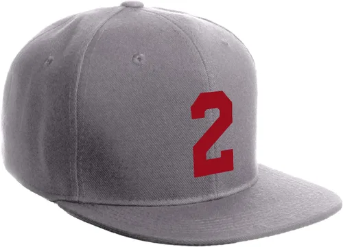 Vista 173 de Número de equipo modificado para requisitos particulares del jugador del color del sombrero del Snapback de la visera plana clásica de la visera