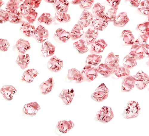 Vista 18 de Rocas de hielo falsas transparentes 700 piezas de diamantes falsos rellenos Centros de mesa de boda, pecera, exhibición de alimentos, accesorios
