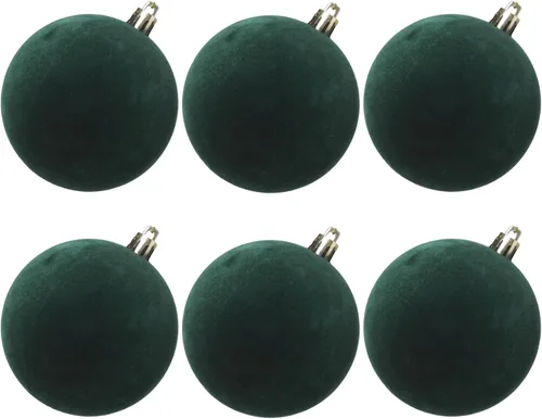 Vista 17 de 18 adornos de terciopelo para árbol de Navidad, juego de adornos de Navidad Azul polvo