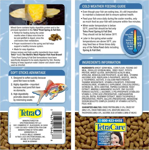 Vista 7 de Alimento de dieta para peces de primavera y otoño TetraPong.