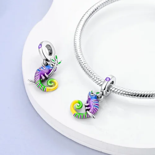 Vista 3 de MULA Dijes de plata de ley 925 para pulseras y collares, lindos gatos, perros, elefantes, animales, familia, colgantes, joyas, regalos para mujeres