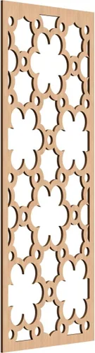 Vista 57 de 9 3/8"W x 24 3/8"H x 1/4"T Southgate Decorativos Paneles De Pared De Madera Calado, Abedul
