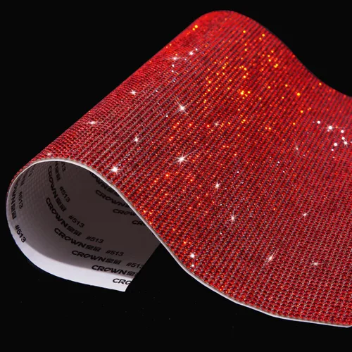 Vista 9 de Hojas de Rhinestone Brillante (Bling), Calcomanías de Rhinestone con Purpurina Autoadhesivas para Manualidades DIY, Hoja de Gemas para Decoración