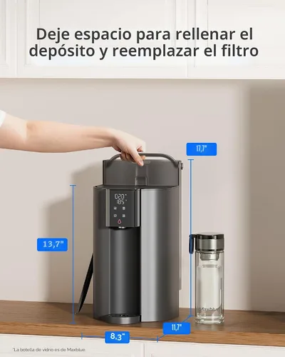 Vista 4 de Waterdrop C1H - Sistema de ósmosis inversa caliente instantánea, no requiere instalación