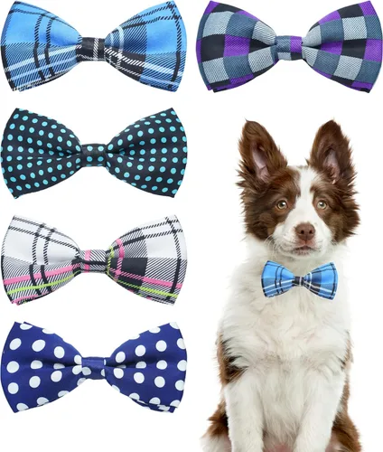 Vista 16 de PET SHOW Paquete de 8 pajaritas a cuadros para perros pequeños