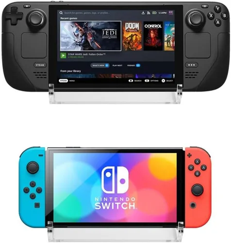 Vista 4 de CaSZLUTION Base de soporte para Steam DeckROG Ally, soporte de acrílico compatible con Nintendo SwitchSwitch LiteSwitch OLED consola
