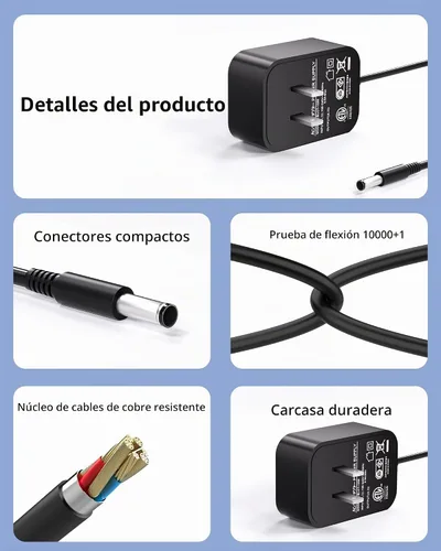 Vista 6 de WUKUR Adaptador de CA de 9 V AD-5 compatible con cable de alimentación de teclado Casio compatible con teclado Casio AD-5 AD-5MU CTK-2100 CTK-800