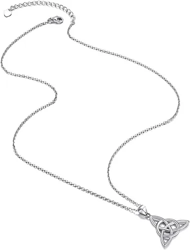 Vista 6 de Collar de plata de ley 925, chapado en oro, dos tonos, con colgante de animales de dos tonos, con caballito de mar, con delfín, regalo de cumpleaños